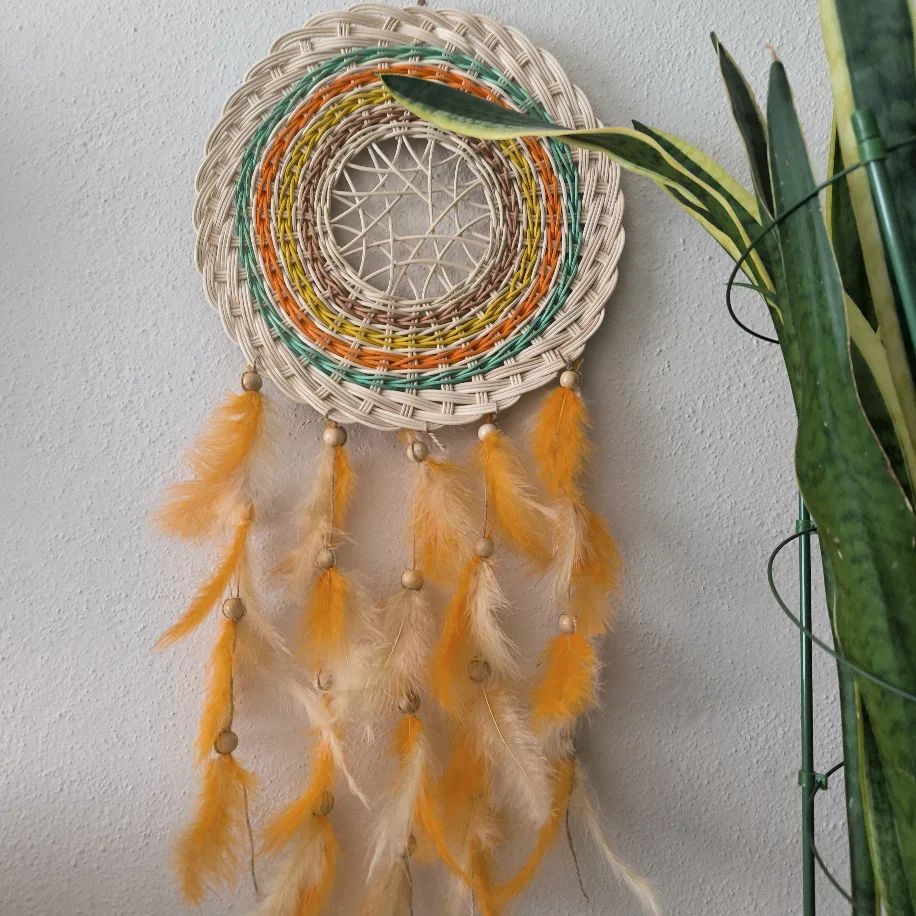 Renkli Düşler Rattan Düş Kapanı — 70 cm