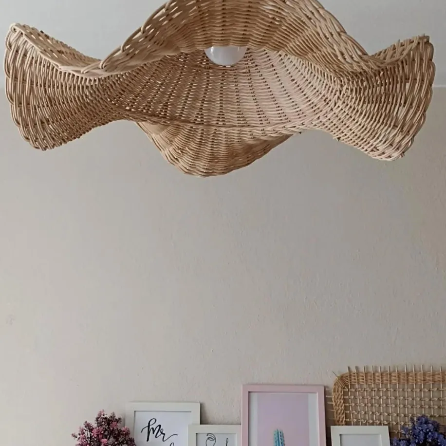 Lumora Dalga Serisi Rattan Avize